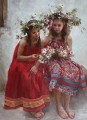 Pretty Little Girl NM Tajikistan 30 Impressionist